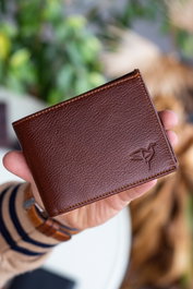 Zoozie Bags Porto - Tan v2 Tarjetero de Piel Auténtica